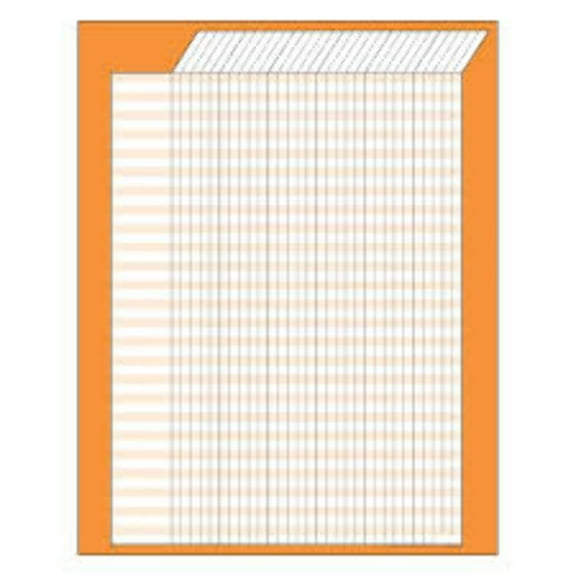 Orange Vertical Incentive Chart 17x22 [T73207]