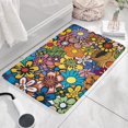thumbnail image 3 of Pioneer Flower Floral Print Flannel Non Slip Door Rugs,Washable Door Mats Indoor,Decorative Door Mats,Dirt-Resistant and Absorbent Doormat for Entrance,Bedroom,Kitchen,Bathroom,23.5"x16", 3 of 5