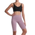thumbnail image 6 of QLEICOM Womens Athletic Shorts, Plus Size Shorts, Pure Pocket High Waist Hip Stretch Running Five Points Yoga Pants Yoga Shorts, Running Shorts, Comfy Beach Shorts, Cycling Shorts Pink M, 6 of 8