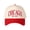 Red, variant on CHICAGO Letter Embroidered Color Block Trucker Hat Unisex Adjustable Cotton Breathable Fashion Cap for Travel Daily Wear