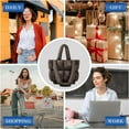 thumbnail image 7 of LinYooLi Puffer Tote Bag, Soft Puffy Bags for Women Light Down Cotton Padded Quilted Tote Bags Quilted Carryall Purse, 7 of 7