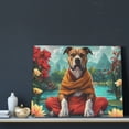 thumbnail image 3 of Kdxio Meditating French Bulldog Pattern Canvas Wall Art for Living Room Wall Decor for Bedroom Bathroom Modern Framed Canvas Art Prints Ready to Hang,Horizontal, 3 of 6