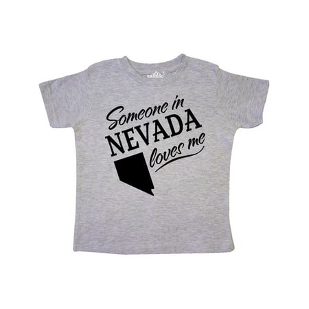 

Inktastic Someone in Nevada Loves Me Gift Toddler Boy or Toddler Girl T-Shirt