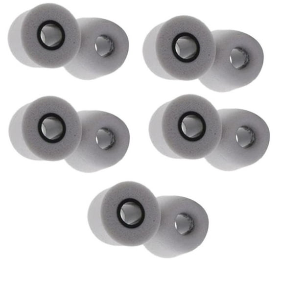 10 Pieces Memory Foam Earphone Tips for Most Earphones, Noise Cancelling Soft Tips Conform to Your Ears Gray