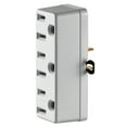 thumbnail image 2 of Leviton C22-00698-00W Triple Tap Outlet Adapter, 2 -Pole, 15 A, 125 V, 3 -Outlet, NEMA: NEMA 5-15R, White, 2 of 2