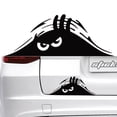 thumbnail image 3 of Etiqueta engomada divertida del coche del vinilo de la historieta del monstruo que mira furtivamente en 3D (ojos enojados), calcomanía de la insignia, calcomanía de los rasguños del coche del fantasma, 3 of 5