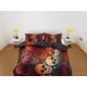 thumbnail image 2 of Ropa de cama de Halloween Colorido Cráneos Funda Nórdica Set Colcha, Dormitorio Ropa de cama con, 2 of 4