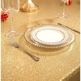 thumbnail image 4 of GFDYREE 132" Round Sparkly Gold Sequin Tablecloth for Wedding, Party, Christmas Decorations, 4 of 5