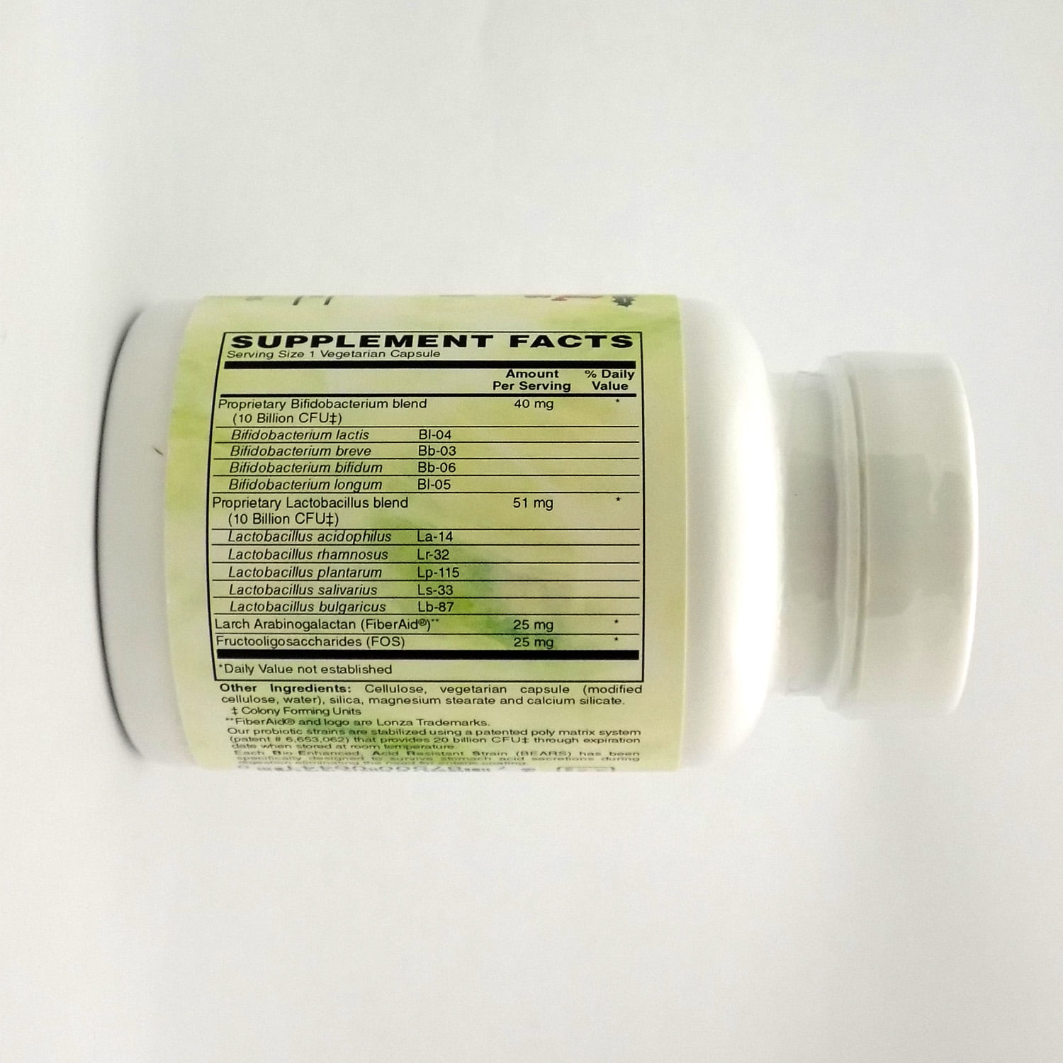 Holly Hill Health Foods 20 Billion CFU Probiotic, 30 Vegetarian Capsules