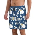 thumbnail image 2 of Vsdgher cute winter bear Men's Beach Shorts, Surfing shorts, Swim trunks, Quick Dry Swim Trunks for Surfing Beach Fun -Small, 2 of 6