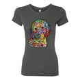 thumbnail image 3 of Dean Russo Sweet Poodle Dog Lover Womens Slim Fit Junior Tee, Dark Grey, Medium, 3 of 6