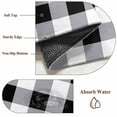 thumbnail image 6 of Rectangle Rug 2x6Ft Black White Buffalo Plaid Soft Indoor Throw Rugs Carpets for Living Dining Bedroom Kids Room Non-Slip Playroom Crawl Rug Floor Mats Modern Minimalist Checkered, 6 of 9