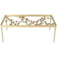 thumbnail image 2 of SAFAVIEH Rosalia 18 in. H Butterfly Coffee Table, Gold/Clear, 2 of 6