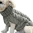 thumbnail image 2 of OUSITAID Pet Dog Clothes Cute Soft Sweater Pure Color Pet Winter Autumn Clothes, 2 of 2