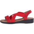 thumbnail image 2 of Women's Arcopedico Monterey Strappy Sandal Red Suede/Elastic 39 M, 2 of 3