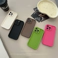 thumbnail image 3 of Solid Color Silicone Phone Case Compatible With IPhone 14/15 Pro Max Case For Iphone 11/12/13 Case All Inclusive Protection, 3 of 6