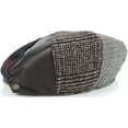 thumbnail image 2 of Sakkas Jay Gatsby 8 Panel Wool Newsboy Paperboy Snap Brim Cap Hat - multi - L, 2 of 2