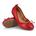 thumbnail image 4 of Rexoro Women Ballet Flats Elastic Round Toe Bow Foldable Dance Shoes Comfort Casual, 4 of 7