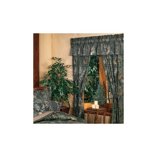 Camouflage Rod Pocket Curtain Panels, Mossy Oak Curtains