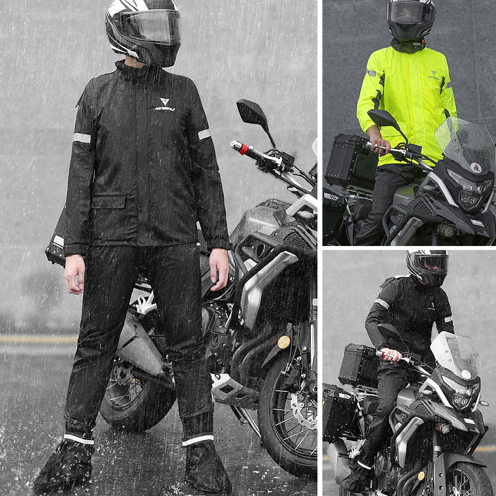 Rain Coat for Men Waterproof Raincoat with Hood Rain Coat For Men Bike Rain  Suit Rain Jacket Suit with Storage Bag