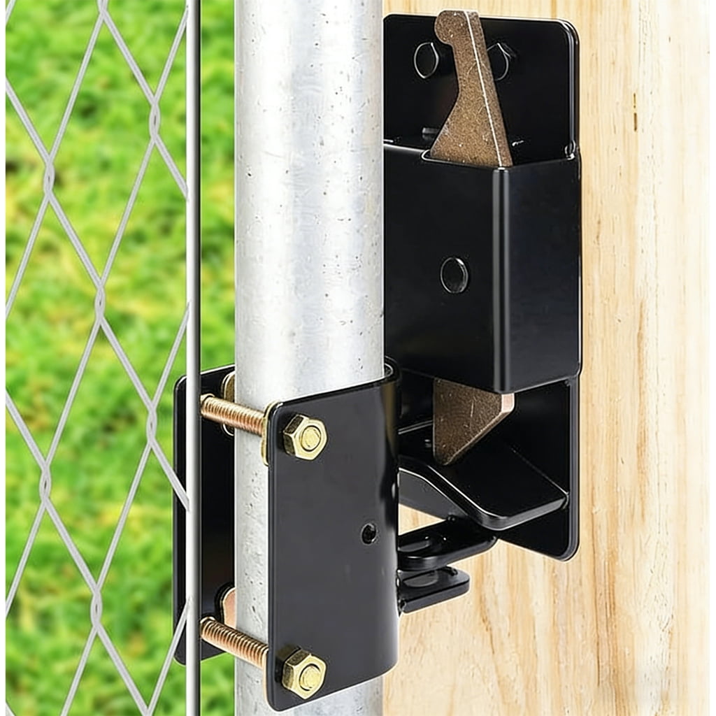 Heavy Duty Farm Fence Gate Lock Metal Hardware for Secure Locking Enduring