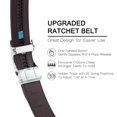 thumbnail image 5 of KALUNMA Ratchet Belt for Men, Mens Dress Belt Leather Automatic Adjustable Click Buckle Belts, 5 of 9
