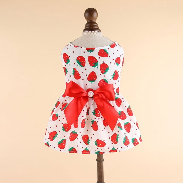 Falda para perro de primavera y verano, ropa para perro pequeño, mediano, de peluche y gato, linda falda para perro, estilo princesa fina