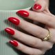 thumbnail image 1 of Uñas Postizas Jofay Fashion Cortas Almendra Rojo Cereza 32 Piezas, 1 of 6