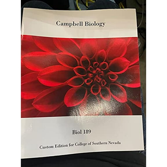 Pre-Owned Campbell Biology 12th Edition Custom for College of Southern Nevada BIOL 189, 9781323992265, 132399226X, Paperback,