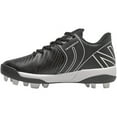 thumbnail image 4 of New Balance Youth 4040V6 Molded Baseball Cleats Black/White Wide 13K, 4 of 6