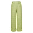 thumbnail image 5 of DPTALR Women's Spring & Summer Cute Comfortable Elastic-Waist Casual Pants,Green,Size XXL, 5 of 7