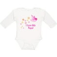 thumbnail image 3 of Inktastic I Love My Papa Girls Long Sleeve Baby Bodysuit, 3 of 5