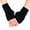 Black, variant on Winter Half Finger Gloves Knitted Fingerless Mittens wth Thumb Hole Warm Stretchy Short Hand Warmer for Men and Women