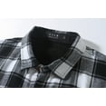 thumbnail image 3 of SSLR Flannel Shirt for Men Long Sleeve Button Down Shirt Plaid Casual Jacket, 3 of 8