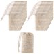 thumbnail image 3 of Paquete de 20 bolsitas de jabón exfoliante para jabón, bolsa de jabón de ramio natural, bolsa de jabón hecha a mano, bolsas de jabón de malla con cordón para baño y ducha. TUNC Sencillez, 3 of 5