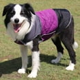 thumbnail image 6 of Reversible Dog Winter Coat, Thick Warm Dog Coat with Snowflake Lining&Zipper, Adjustable High Collar Waterproof Jacket, Reflective Pet Cold Weather Coats for Small Dogs, 6 of 8