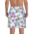 thumbnail image 3 of Kdxio Strawberry And Flowers Pattern Mens Casual Shorts - Drawstring Summer Beach Sports Shorts for Men, 3 of 9