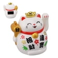 thumbnail image 4 of Cute Cat Fortune Ornament 2 Inch, Plastic, Auto Waving With Built In Solar Panel, Compact Size For Desk, Window, Car, Home Decor, 4 of 8