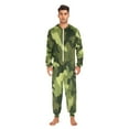 thumbnail image 2 of IAUYY Unisex Adult Onesie Pajamas Ultra-Soft Crystal-Soft Fabric, Halloween Adult Onesie Pajamas Adults,With a Zipper Plus Size Onesie Pajamas, The Plain Pattern Of Camouflage, 2 of 7
