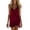Wine, variant on Spaghetti Strap Dresses for Women Soft Cozy Breathable Cotton Linen Nightgowns Lightweight Casual V Neck Mini Slip Dress for Sleep Wine