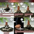 thumbnail image 6 of Trumiri Woody Sandalwood Backflow Incense Cones - Variety Pack - Total 60 Incense Cones Waterfall, 6 of 9