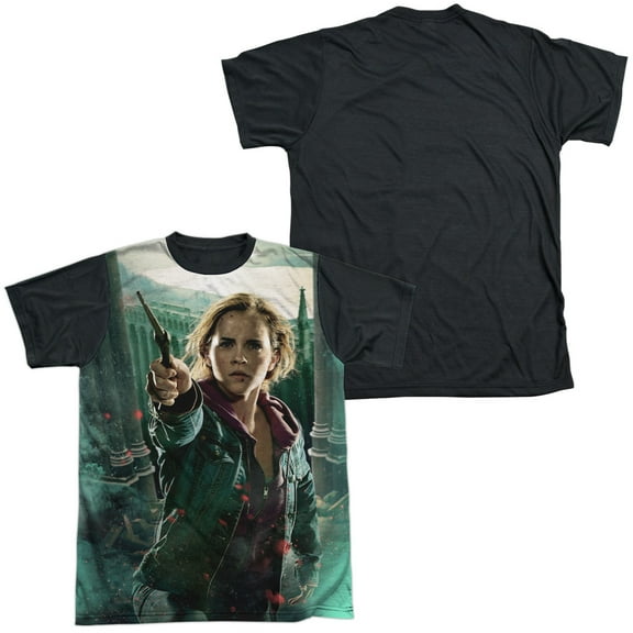 Harry Potter Hermione Final Battle Unisex Adult Halloween Costume Sublimated T Shirt