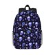 thumbnail image 1 of Disketp Skull flower leaf purple Mochila Escolar de 15 Pulgadas, Mochila Ligera para Estudiantes, Viajes y Trabajo, Cómoda y Resistente para el Uso Diario, 1 of 6