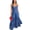 Dark Blue, variant on Women's Casual Loose Overalls Jumpsuits One Piece Sleeveless Flowy Pant Rompers Summer Sexy Halter Backless Wide Leg Jumpsuit