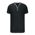 thumbnail image 4 of bnaln Mens Classic Henley Shirts Short Sleeve V Neck T-Shirt Casual Soft Shirt Summer Daily T-Shirts Polos Shirts, 4 of 5
