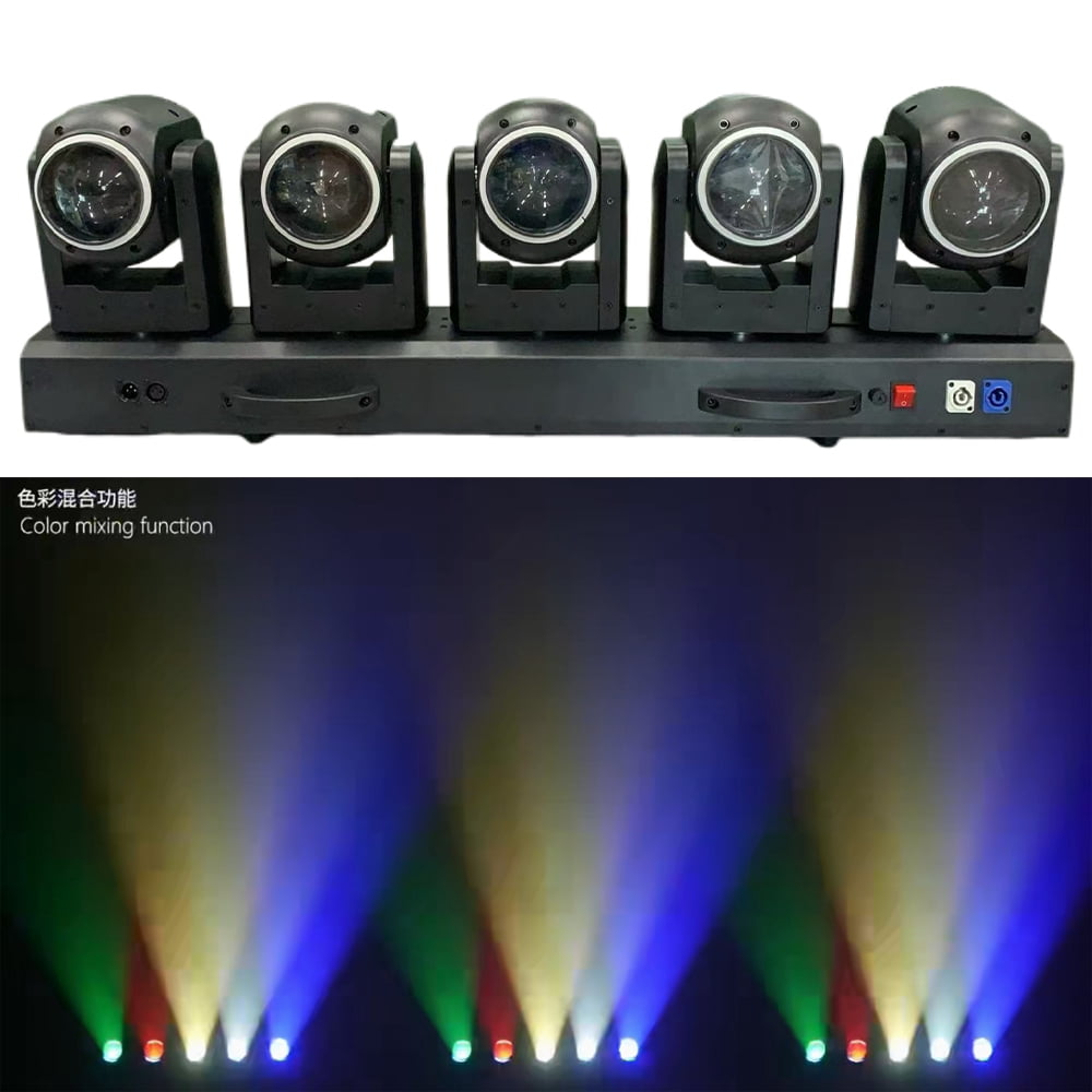 Professional 600W DJ Lighting 5 Heads LED Beam Moving Head Light DMX Control Stage Light for Club Bar Party Show