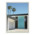 thumbnail image 2 of Kate and Laurel Sylvie Palm Springs King Framed Canvas Wall Art by Rachel Bolgov, 18x24 White, Coastal Palm Tree Photography Wall Art, 2 of 6