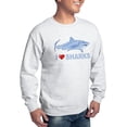 thumbnail image 4 of CafePress - I Love Sharks Sweatshirt - Crew Neck Sweatshirt, 4 of 5
