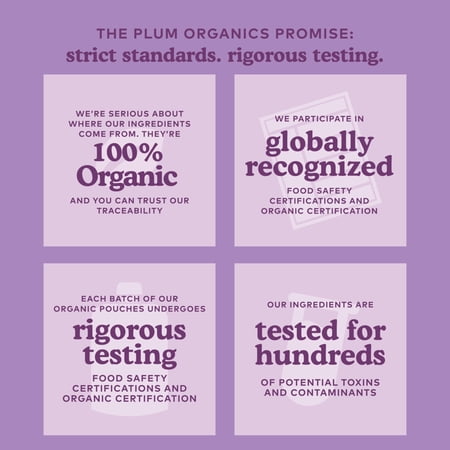 PLUM ORGANICS® TOTS MIGHTY 4 FOOD GROUP BLEND STRAWBERRY/BANANA & BANANA/BLUEBERRY 4OZ POUCH-12-PACK