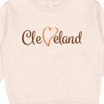 thumbnail image 3 of Inktastic Cleveland Heart Cursive Orange Toddler Sweatshirt, 3 of 4